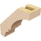Ekena Millwork 3-inch W x 8-inch D x 8-inch H Balboa Rough Cedar Woodgrain TimberThane Knee Brace, Primed BRCUR03X08X08BOARCPR - alternate 6